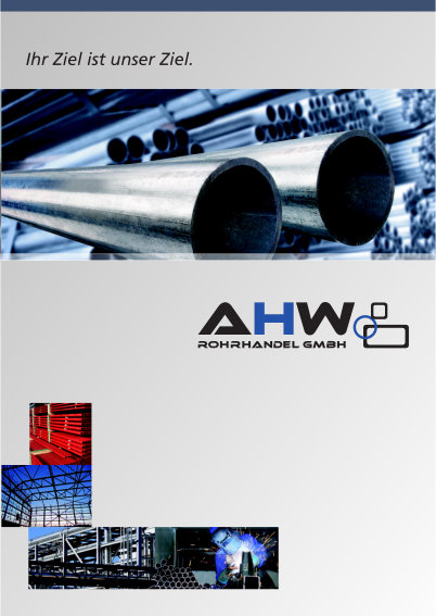 Unternehmensbroschüre AHW Rohrhandel GmbH